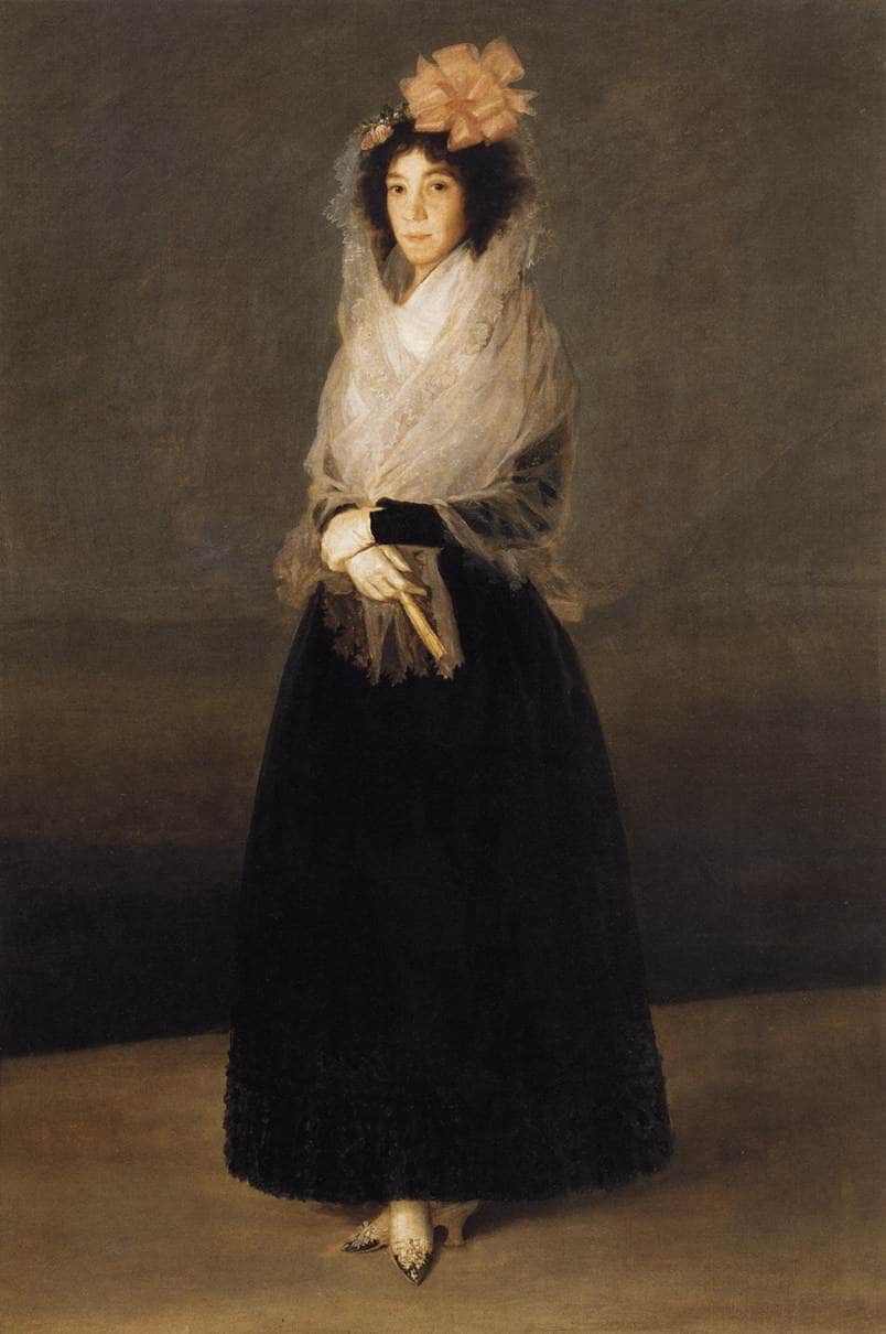 Portrait of the Countess of Carpio, Marquesa de la Solana - Francisco Goya