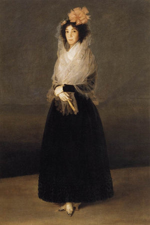 Portrait of the Countess of Carpio, Marquesa de la Solana - Francisco Goya