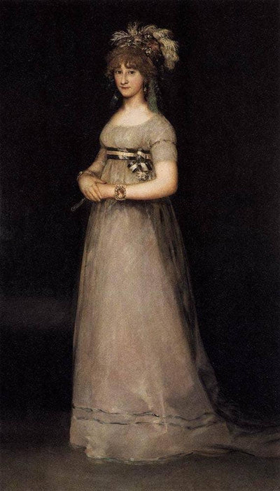 Portrait of the Countess of Chincon in dining room