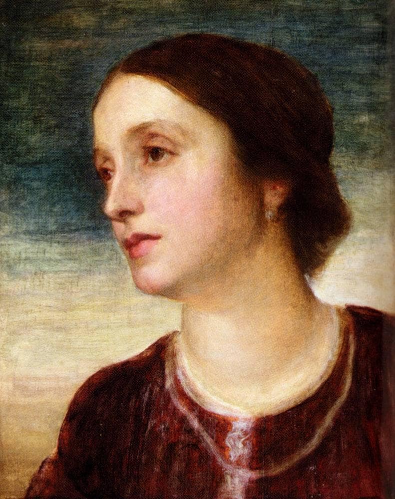 Portrait Of The Countess Somers by George Frederick Watts — hand-painted portrait oil painting reproduction on canvas