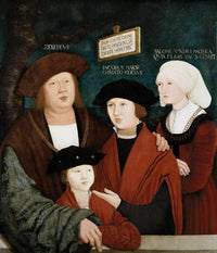 Portrait of the Cuspinian Family by Bernhard Strigel — hand-painted portrait oil painting reproduction on canvas
