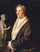Portrait of the Danish Sculptor Bertel Thorvaldsen in bedroom