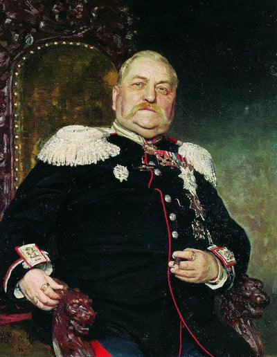 Portrait of the Military Engineer Andrey Delvig in home office