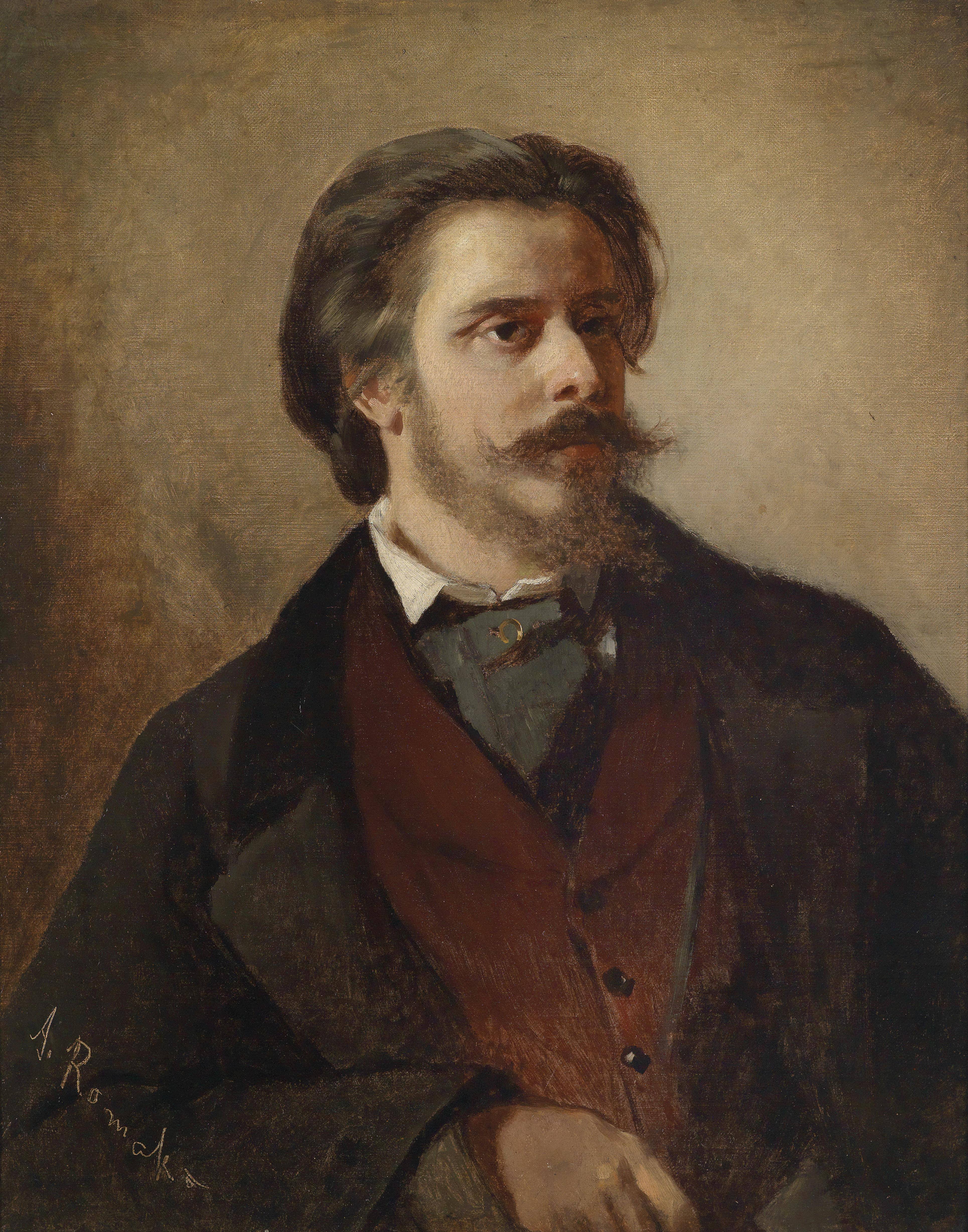 Portrait of the Painter Berthold Winder - Anton Romako