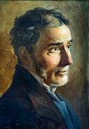 Portrait of the painter Ludovico Lipparini by Tranquillo Cremona — hand-painted portrait oil painting reproduction on canvas