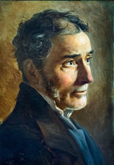 Portrait of the painter Ludovico Lipparini by Tranquillo Cremona — oil painting reproduction