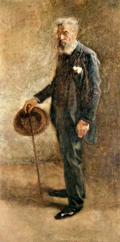 Portrait of the painter's father in home office
