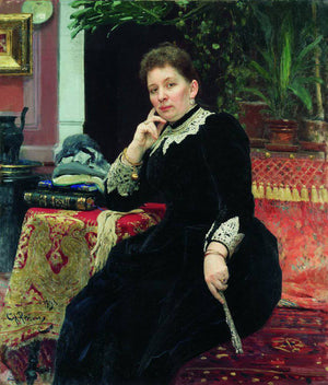 Portrait of the philanthropist Olga Sergeyevna Aleksandrova-Heinz - Ilya Repin