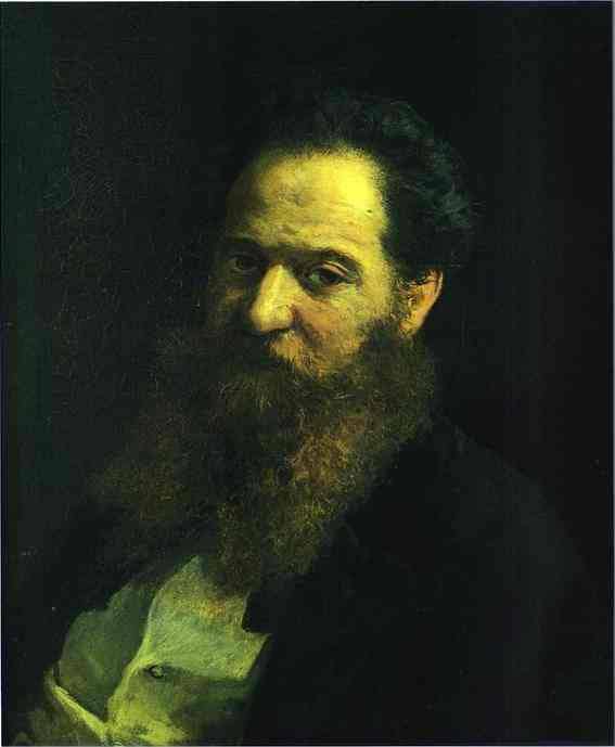 Portrait of the Physiologist Moriz Schiff by Nikolai Ge — hand-painted portrait oil painting reproduction on canvas
