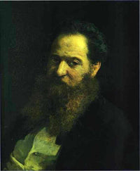 Portrait of the Physiologist Moriz Schiff by Nikolai Ge — hand-painted portrait oil painting reproduction on canvas