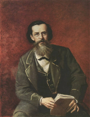 Portrait of the Poet Apollon Maikov - Vasily Perov