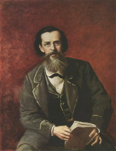 Portrait of the Poet Apollon Maikov in living room