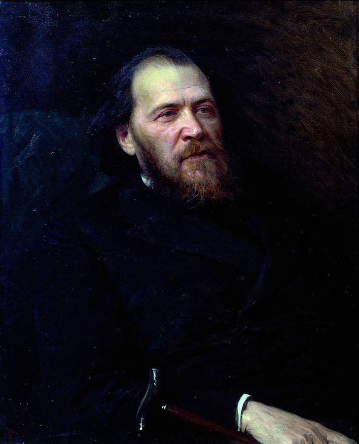 Portrait of the poet Yakov Polonsky - Ivan Kramskoy