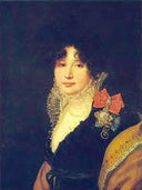 Portrait of the Princess A. Scherbatova by Orest Kiprensky — female oil painting wall art, Romanticism