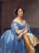 Portrait of the Princesse de Broglie by Jean Auguste Dominique Ingres — hand-painted portrait oil painting reproduction on canvas