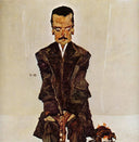Portrait of the Publisher Eduard Kismack by Egon Schiele — hand-painted portrait oil painting reproduction on canvas