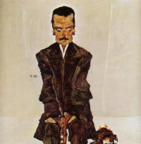 Portrait of the Publisher Eduard Kismack by Egon Schiele — hand-painted portrait oil painting reproduction on canvas