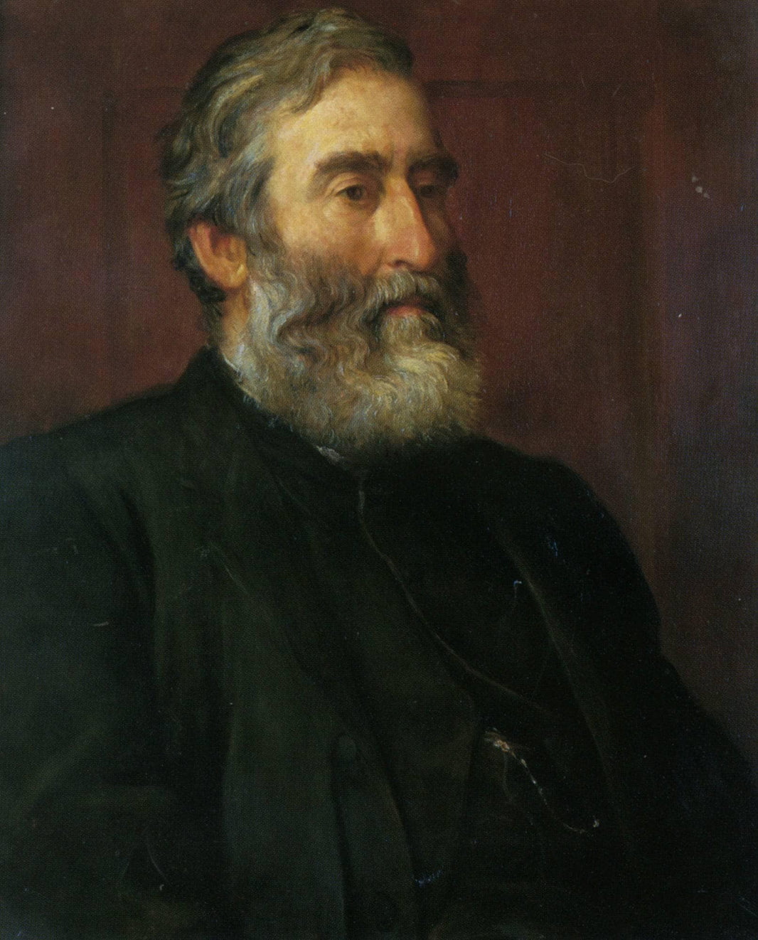 Portrait of the reverend Harry Jones by George Frederick Watts — hand-painted portrait oil painting reproduction on canvas