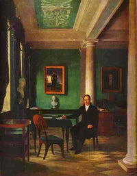 Portrait of the State Chancellor of the Internal Affairs, Prince Victor Pavlovich Kochubey in his Study