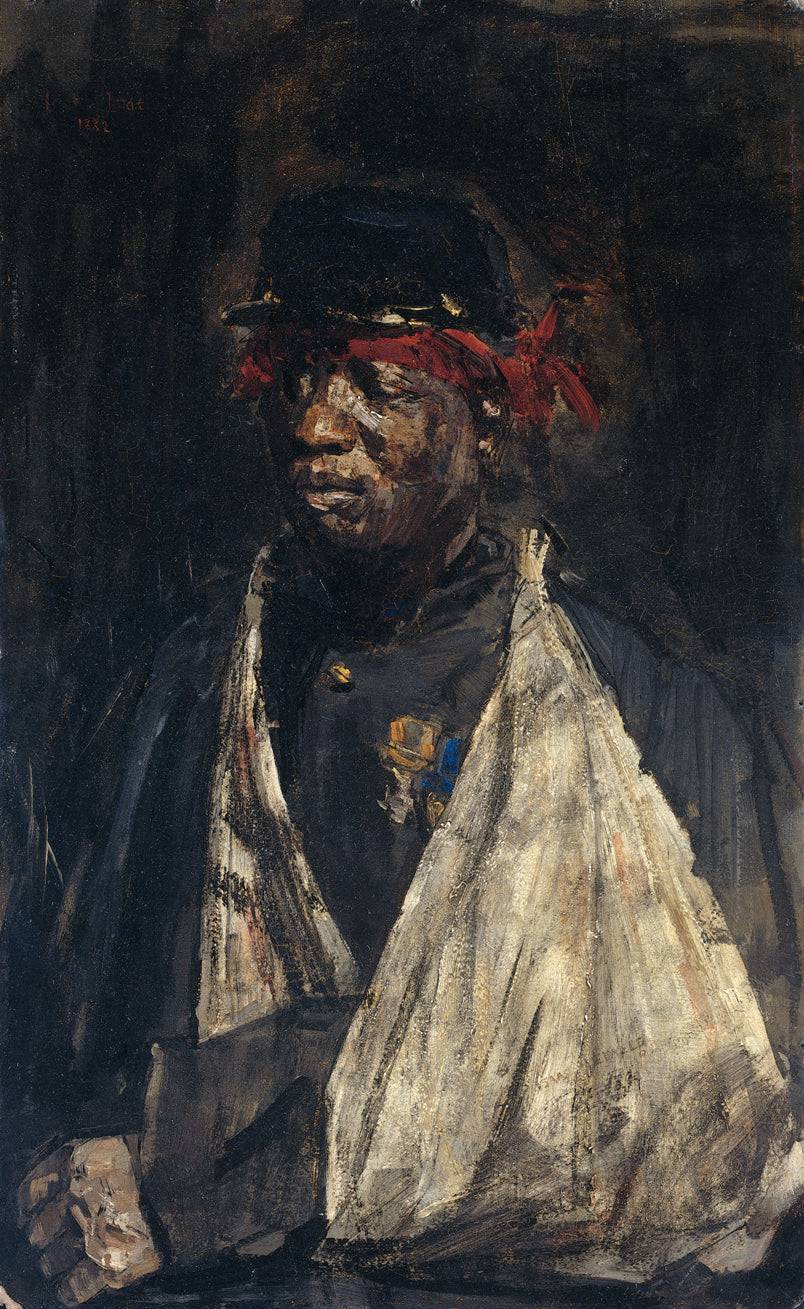 Portrait Of The Wounded KNIL soldier Kees Pop - Isaac Israels