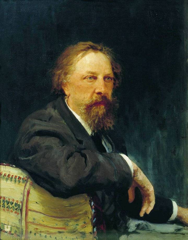 Portrait of the writer Aleksey Konstantinovich Tolstoy - Ilya Repin