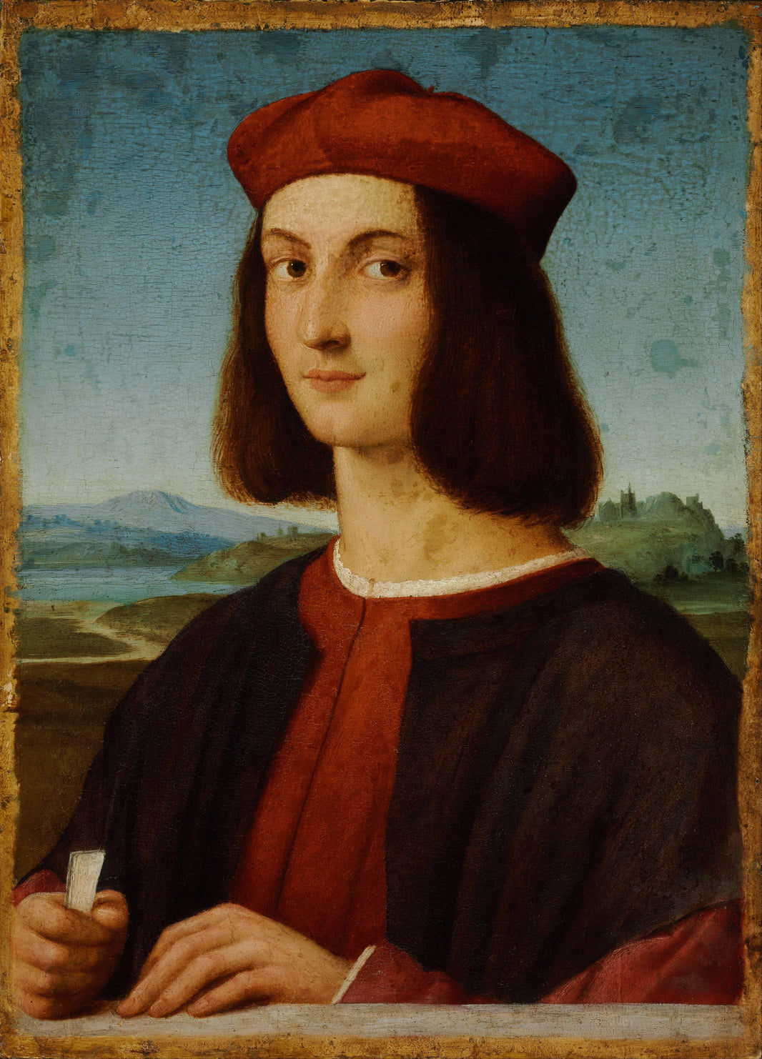 Portrait of the Young Pietro Bembo by Raphael — hand-painted portrait oil painting reproduction on canvas