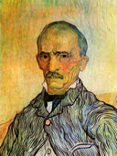 Portrait of Trabuc, an Attendant at Saint-Paul Hospital by Vincent van Gogh — hand-painted portrait oil painting reproduction on canvas