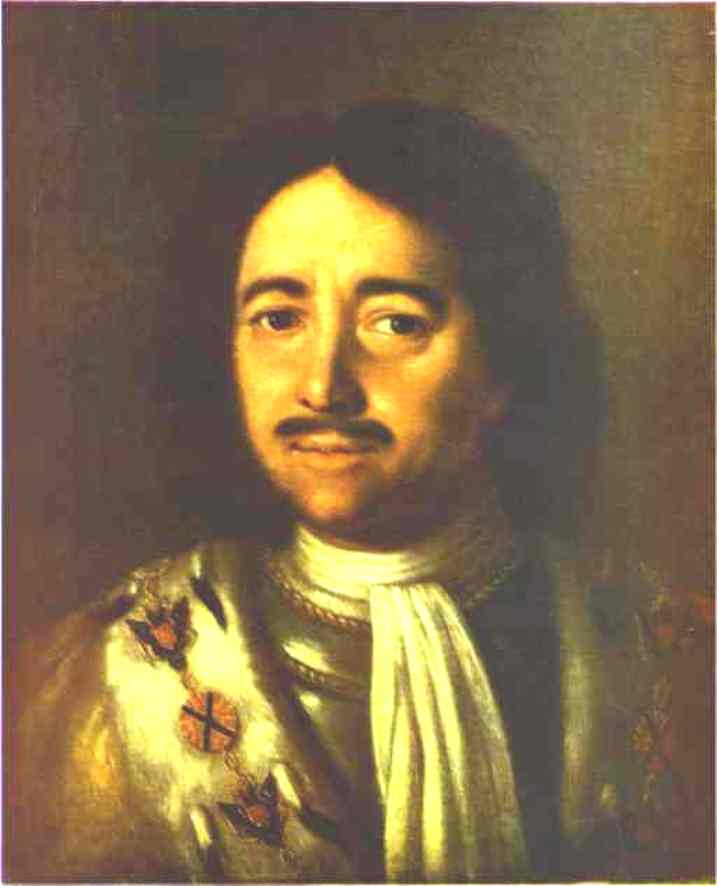 Portrait of Tsar Peter I the Great (1672-1725) by Aleksey Antropov — hand-painted portrait oil painting reproduction on canvas