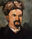 Portrait of Uncle Dominique in a Turban by Paul Cezanne — hand-painted portrait oil painting reproduction on canvas