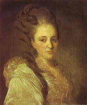 Portrait of V.A.Obreskova by Fyodor Rokotov — male oil painting wall art, Rococo