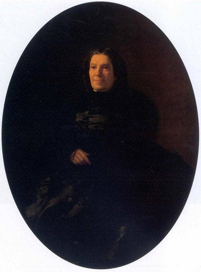 Portrait of V.N.Rostovtseva in apartment