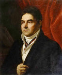 Portrait of V. S. Khvostov by Orest Kiprensky — male oil painting wall art, Romanticism