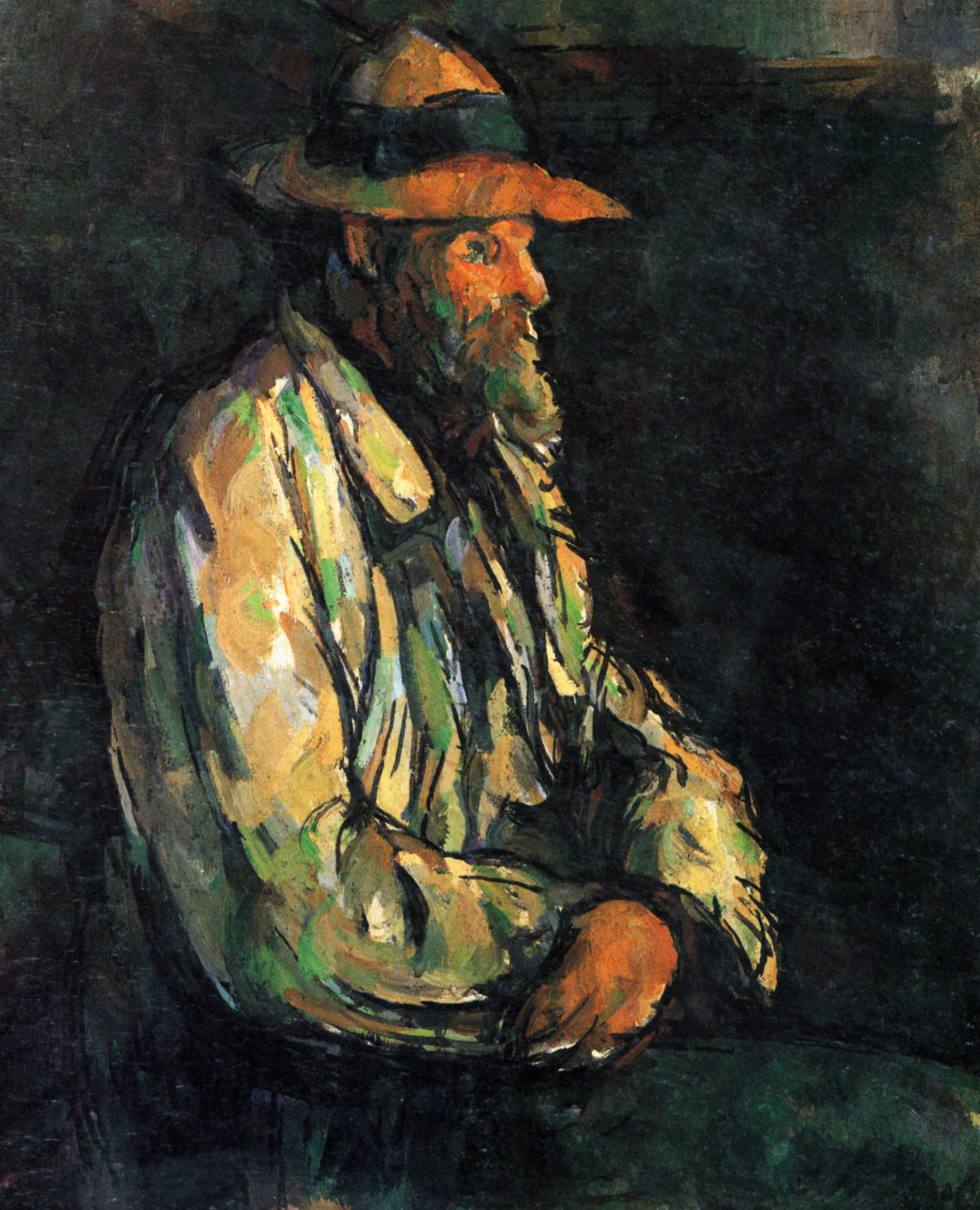 Portrait of Vallier - Paul Cezanne