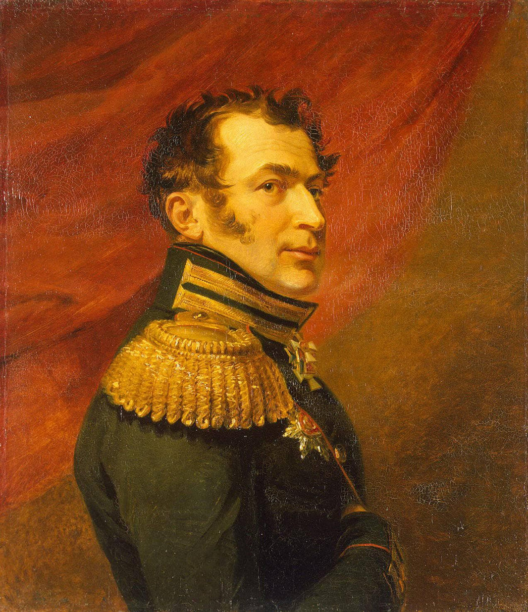 Portrait of Vasily N. Shenshin by George Dawe — hand-painted portrait oil painting reproduction on canvas