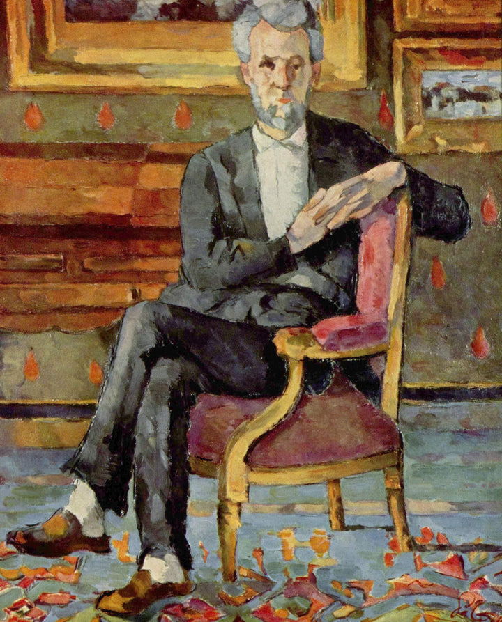 Portrait of Victor Chocquet, Seated by Paul Cezanne — hand-painted portrait oil painting reproduction on canvas