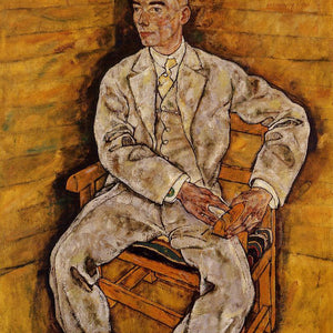 Portrait of Victor Ritter von Bauer by Egon Schiele — Oil Painting Reproduction