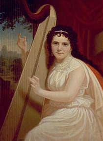 Portrait of Vinnie Ream (1846-1914) by George Caleb Bingham — hand-painted portrait oil painting reproduction on canvas