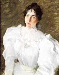 Portrait of Virginia Gerson by William Merritt Chase — hand-painted portrait oil painting reproduction on canvas