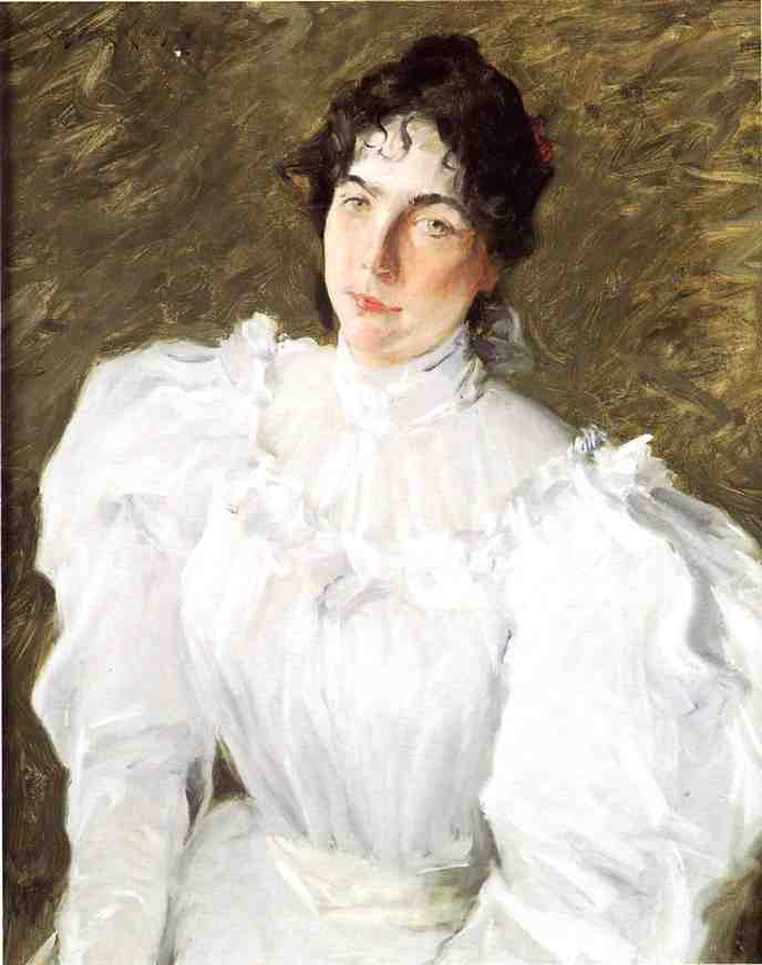 Portrait of Virginia Gerson by William Merritt Chase — hand-painted portrait oil painting reproduction on canvas