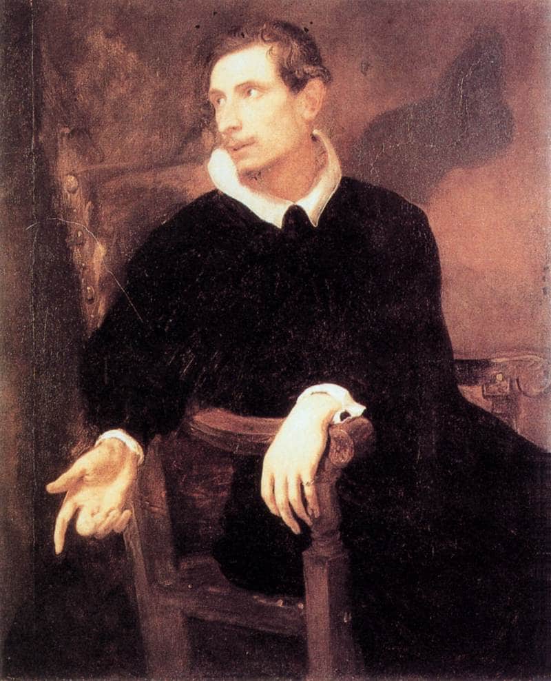 Portrait of Virginio Cesarini by Anthony van Dyck — hand-painted portrait oil painting reproduction on canvas