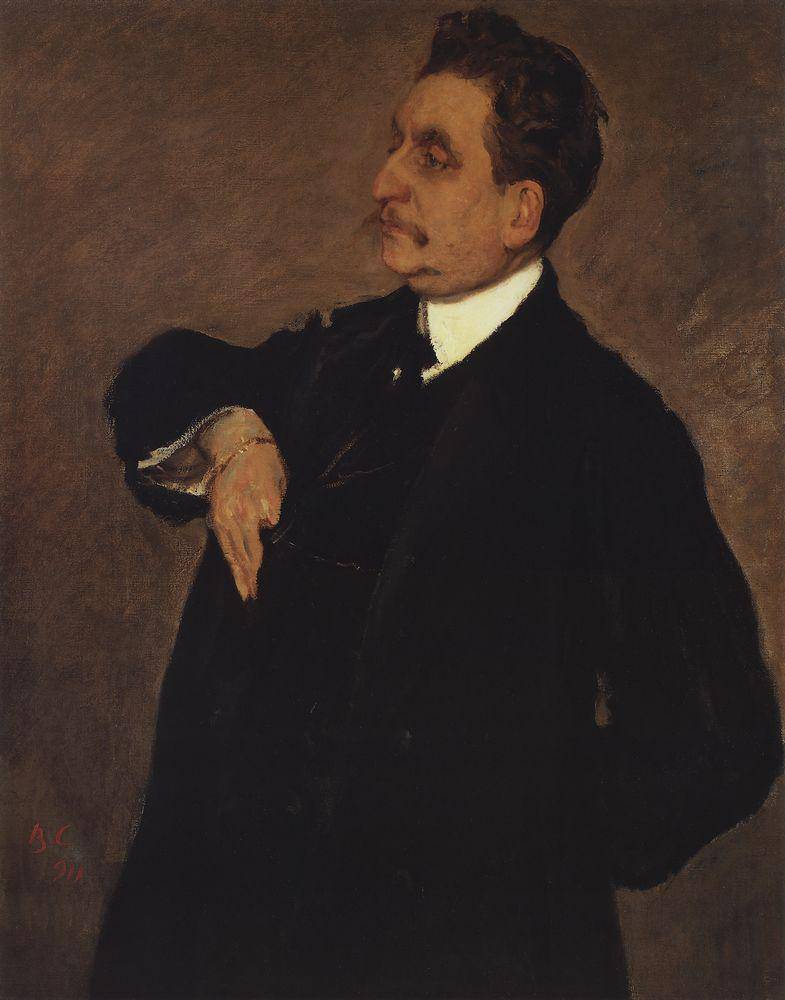 Portrait of Vladimir Girshman - Valentin Serov