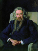 Portrait of Vladimir Solovyov by Mykola Yaroshenko — hand-painted portrait oil painting reproduction on canvas