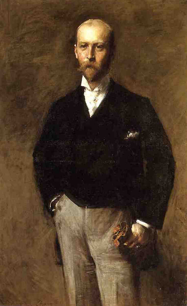 Portrait of William Charles Le Gendre by William Merritt Chase — hand-painted portrait oil painting reproduction on canvas