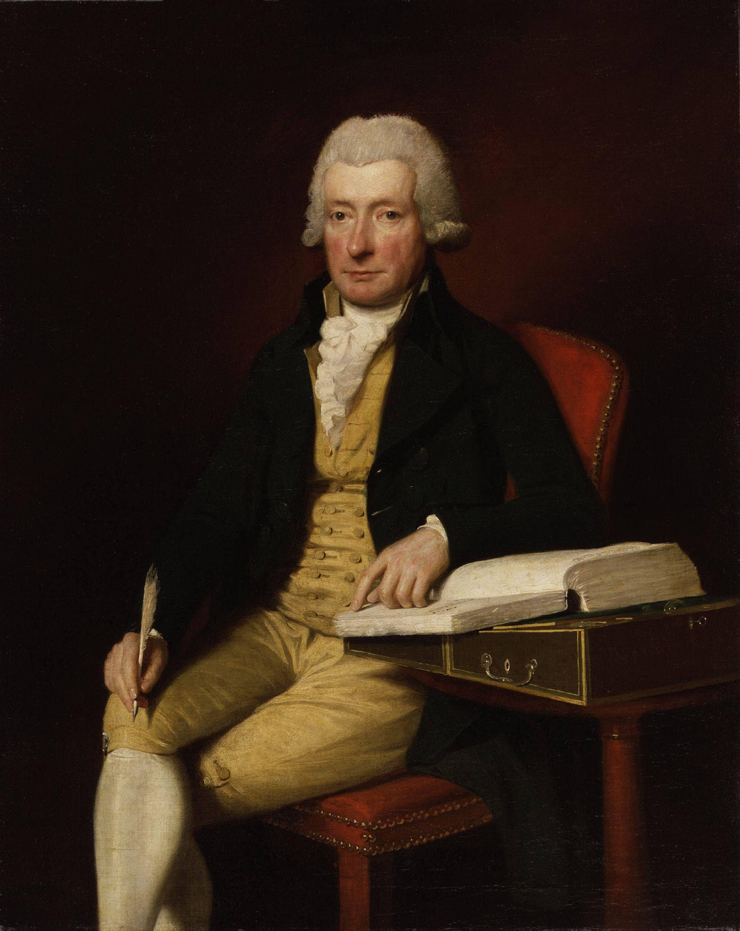 Portrait of William Cowper by Lemuel Francis Abbott — hand-painted portrait oil painting reproduction on canvas
