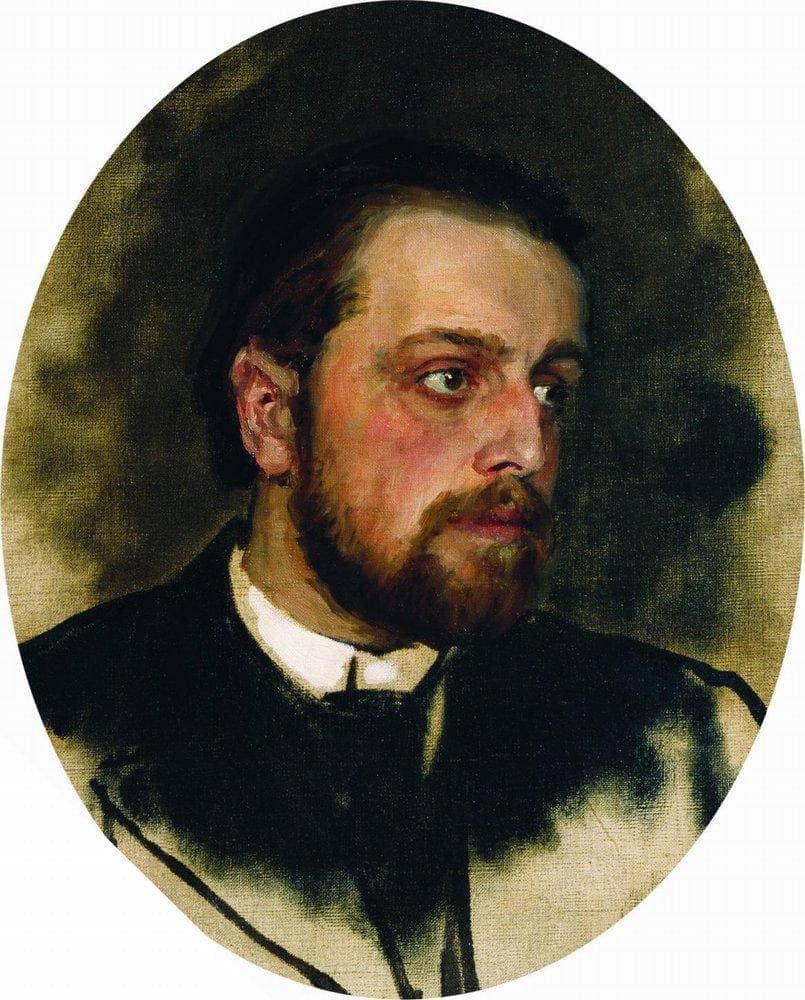 Portrait of writer Vladimir Grigorievich Chertkov by Ilya Repin — hand-painted portrait oil painting reproduction on canvas
