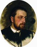 Portrait of writer Vladimir Grigorievich Chertkov by Ilya Repin — male oil painting wall art, Realism