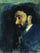 Portrait of writer Vsevolod Mikhailovich Garshin. Study. in living room