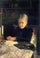 Portrait of Yelena Likhachova in apartment