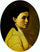 Portrait of Yelena Perova, n e Scheins, The Artist s First Wife in home office