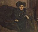 Portrait of Yevdokia Loseva by Valentin Serov — hand-painted portrait oil painting reproduction on canvas